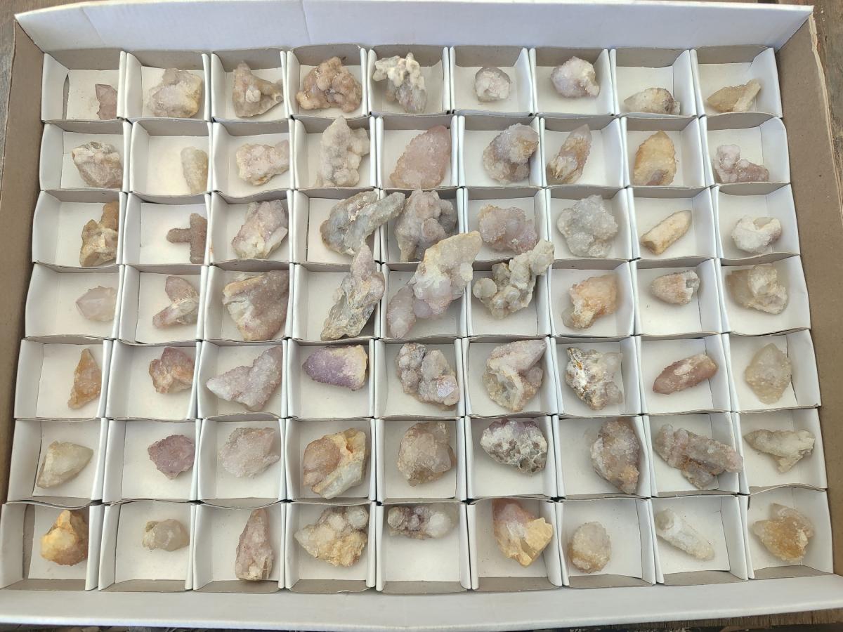 Natural White Spirit Quartz Single Crystals x 70 From Boekenhouthoek, South Africa - Toprock Gemstones and Minerals 