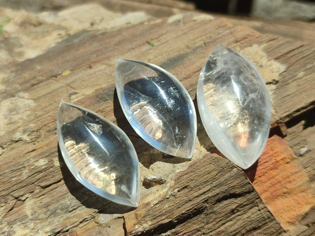 Polished Rock Crystal Quartz "Angel Tears" Free Forms x 70 From Madagascar - Toprock Gemstones and Minerals 