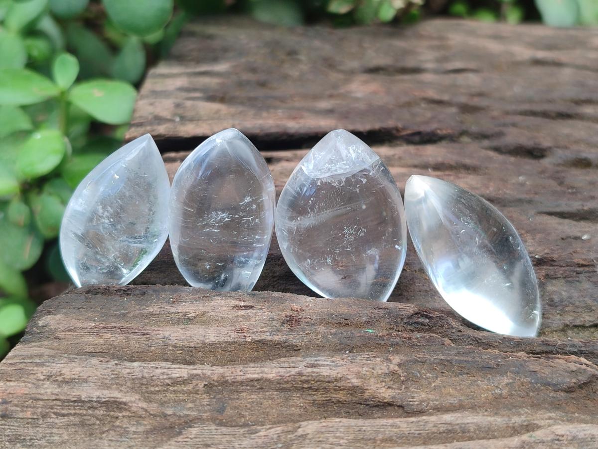 Polished Rock Crystal Quartz "Angel Tears" Free Forms x 70 From Madagascar - Toprock Gemstones and Minerals 