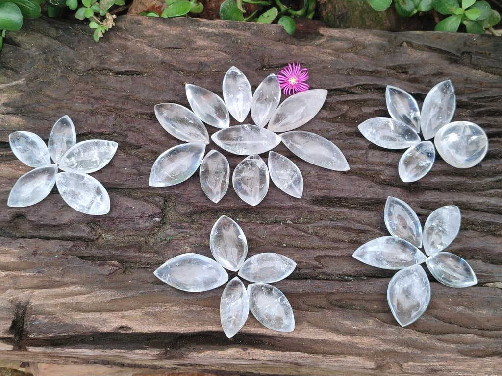Polished Rock Crystal Quartz "Angel Tears" Free Forms x 70 From Madagascar - Toprock Gemstones and Minerals 