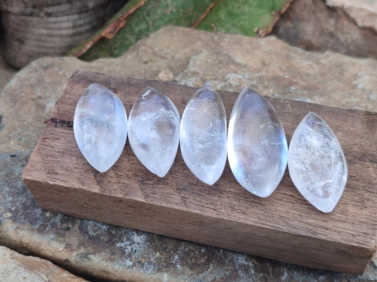Polished Rock Crystal Quartz "Angel Tears" Free Forms x 70 From Madagascar - Toprock Gemstones and Minerals 