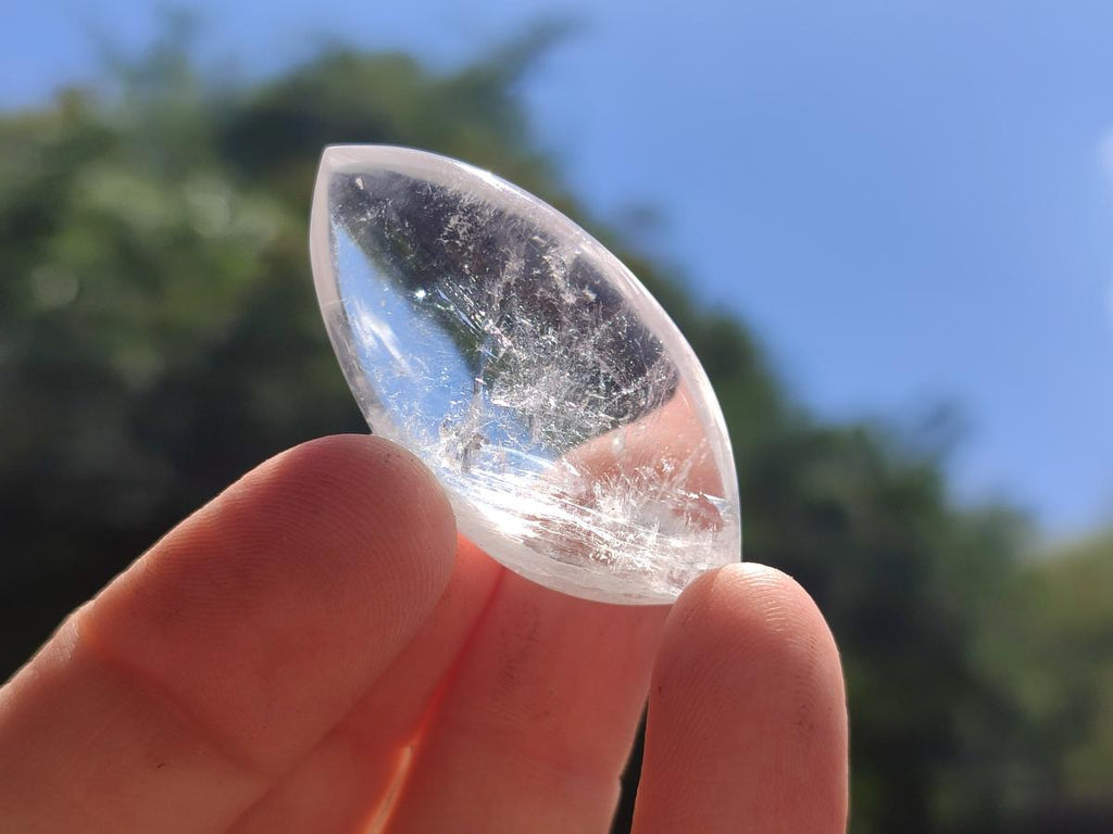 Polished Rock Crystal Quartz "Angel Tears" Free Forms x 70 From Madagascar - Toprock Gemstones and Minerals 