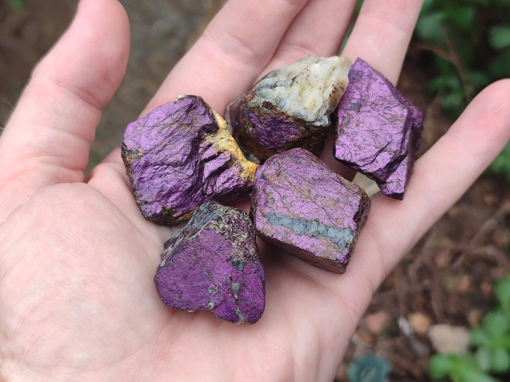 Natural Metallic Cobbed Purpurite Specimens x 70 From Erongo, Namibia - Toprock Gemstones and Minerals 