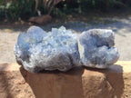 Natural Blue Celestite Cluster Specimens x 4 From Sakoany, Madagascar - Toprock Gemstones and Minerals 
