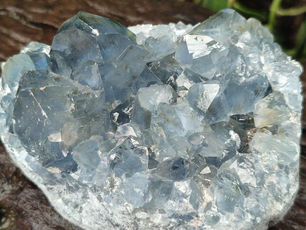 Natural Blue Celestite Cluster Specimens x 4 From Sakoany, Madagascar - Toprock Gemstones and Minerals 