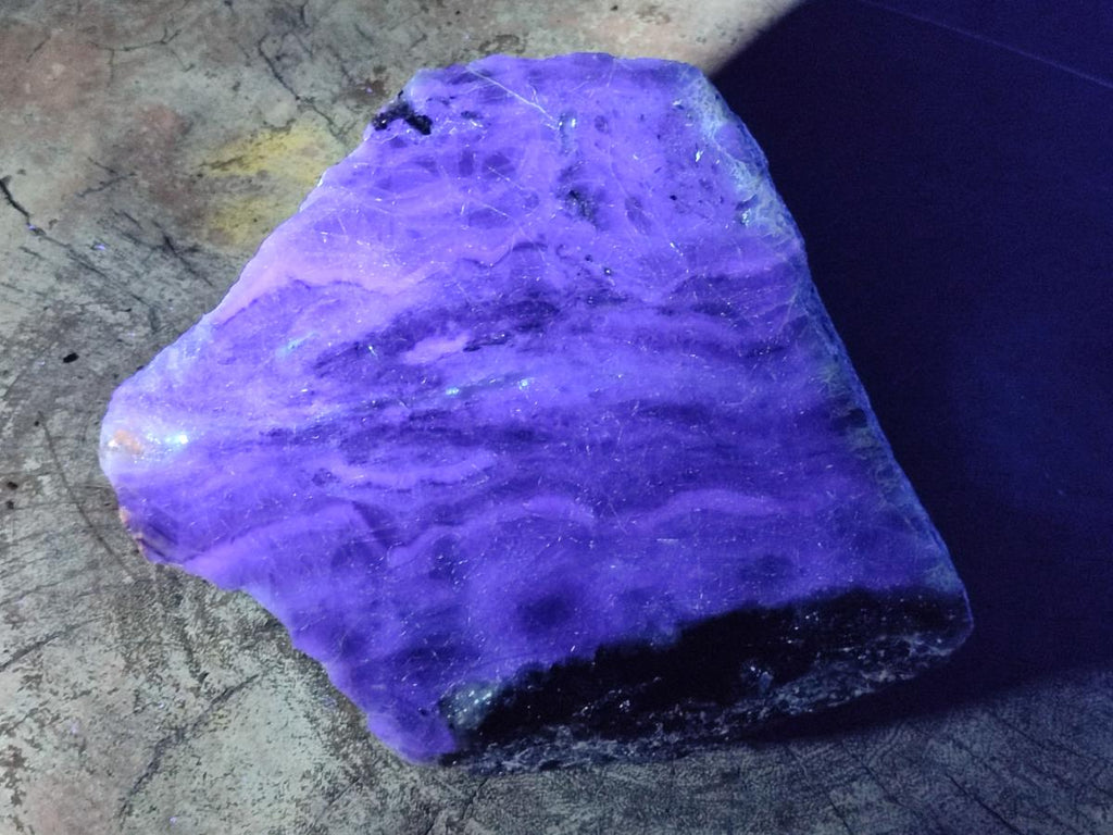 Polished Large Watermelon Fluorite Slice x 1 From Uis, Namibia - Toprock Gemstones and Minerals 