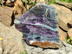Polished Large Watermelon Fluorite Slice x 1 From Uis, Namibia - Toprock Gemstones and Minerals 