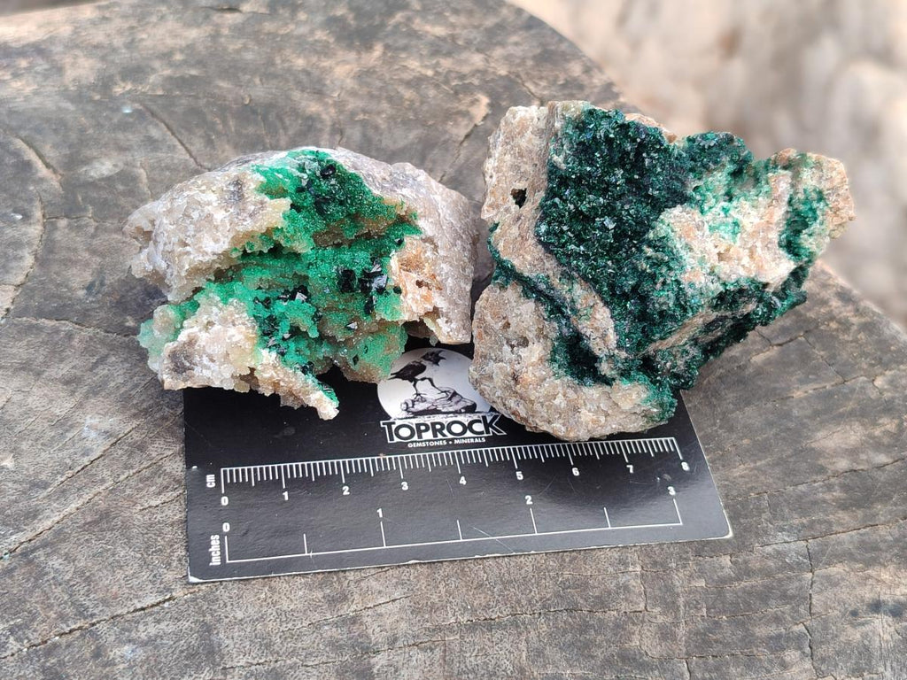 Natural Crystalline Malachite Specimens x 6 From Tenke Fungurume, Congo - Toprock Gemstones and Minerals 