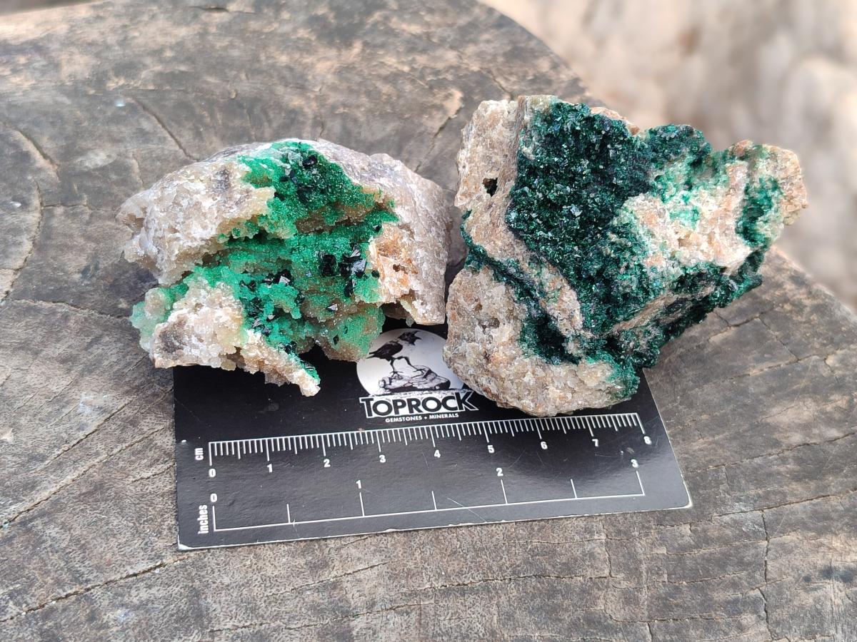 Natural Crystalline Malachite Specimens x 6 From Tenke Fungurume, Congo - Toprock Gemstones and Minerals 