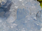 Natural Blue Celestite Geode and Cluster Specimens x 2 From Sakoany, Madagascar - Toprock Gemstones and Minerals 