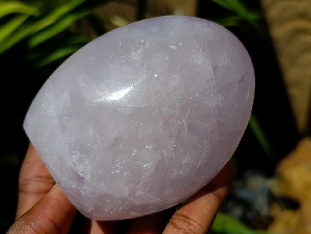 Polished Gemmy Rose Quartz Standing Free Forms x 3 From Madagascar - Toprock Gemstones and Minerals 