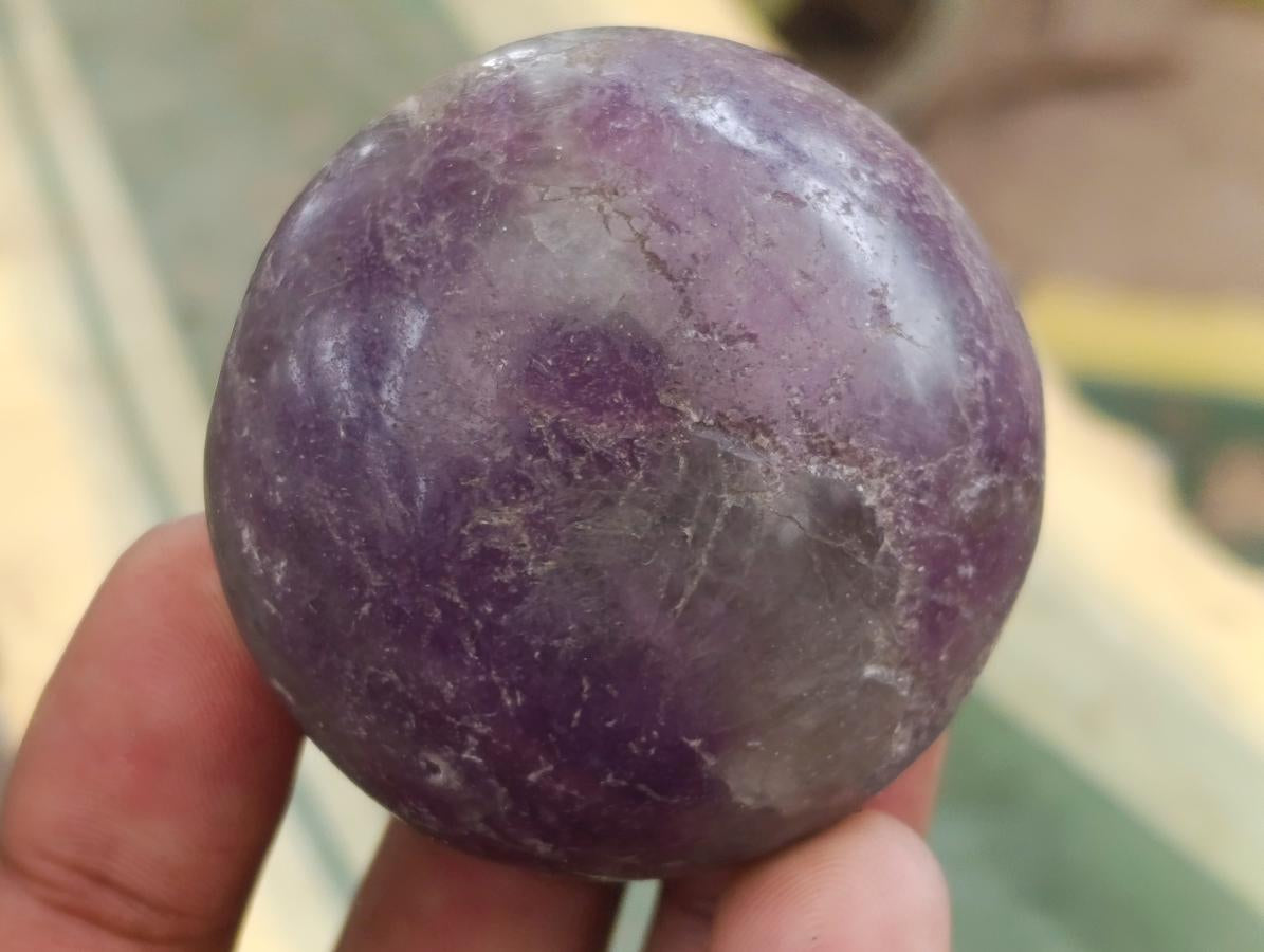 Polished Lepidolite Galets x 20 From Ambatondrazaka, Madagascar - Toprock Gemstones and Minerals 