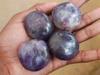 Polished Lepidolite Galets x 20 From Ambatondrazaka, Madagascar - Toprock Gemstones and Minerals 