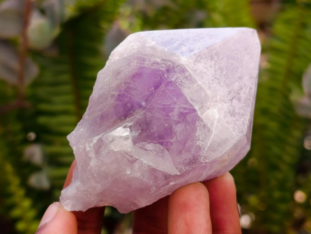 Natural Jacaranda Amethyst Single Crystals x 24 From Mumbwa, Zambia - Toprock Gemstones and Minerals 