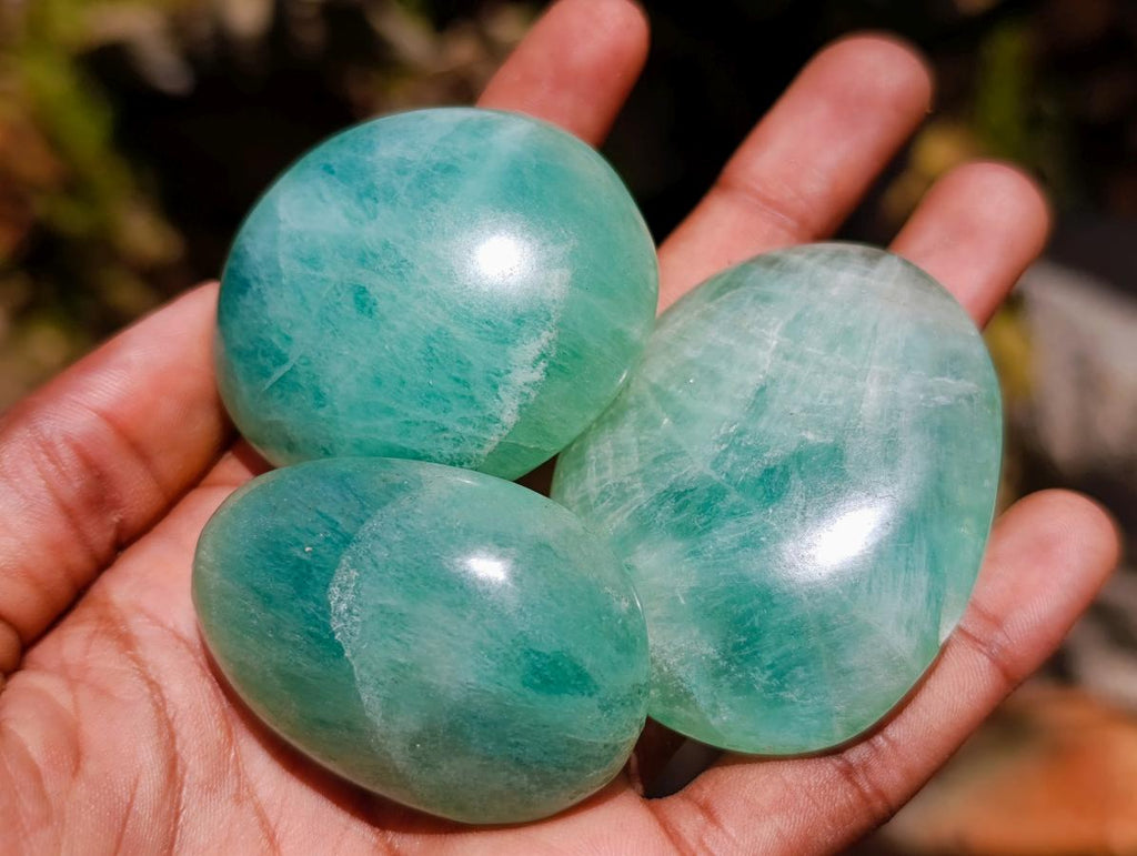 Polished Mixed and Highly Selected Palm Stones x 24 From Madagascar - Toprock Gemstones and Minerals 