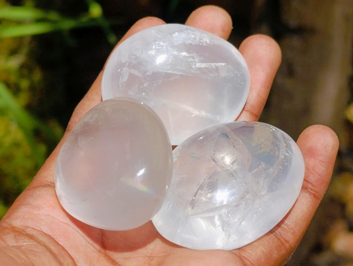 Polished Mixed and Highly Selected Palm Stones x 24 From Madagascar - Toprock Gemstones and Minerals 