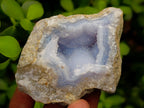 Natural Blue Lace Agate Geode And Cluster Specimens x 12 From Nsanje, Malawi - Toprock Gemstones and Minerals 