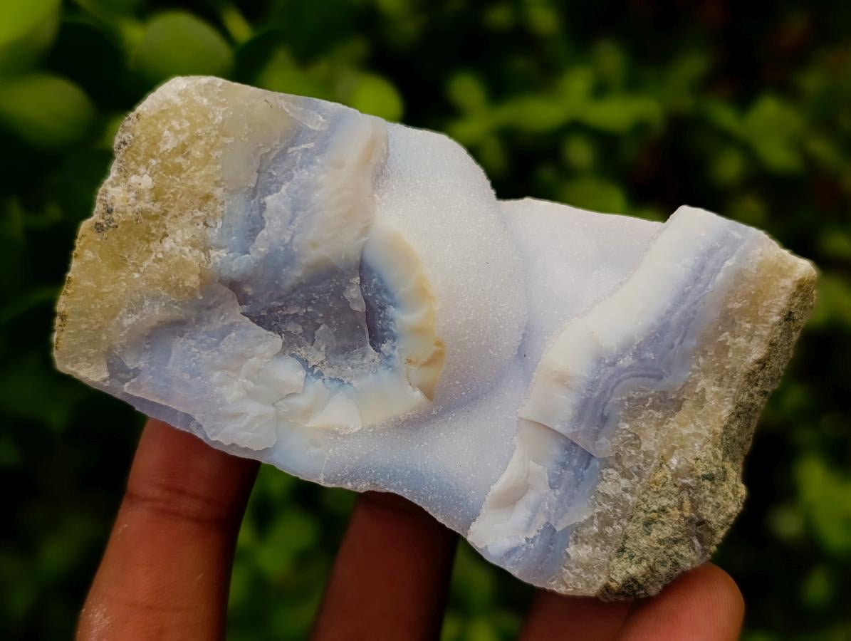 Natural Blue Lace Agate Geode And Cluster Specimens x 12 From Nsanje, Malawi - Toprock Gemstones and Minerals 
