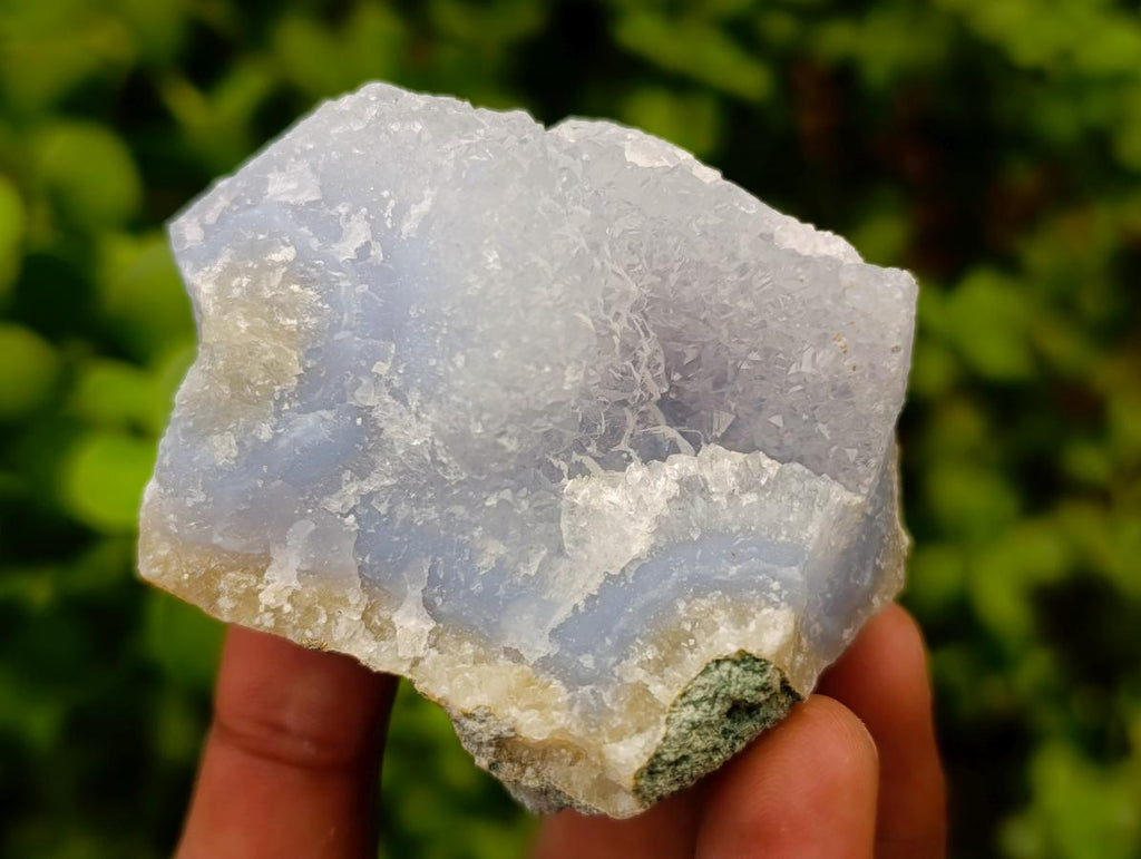 Natural Blue Lace Agate Geode And Cluster Specimens x 12 From Nsanje, Malawi - Toprock Gemstones and Minerals 