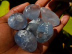 Polished Blue Celestite Free Form Crystals x 20 From Sakoany, Madagascar - Toprock Gemstones and Minerals 