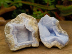 Natural Blue Lace Agate Geodes and Cluster Specimens x 24 From Nsanje, Malawi - Toprock Gemstones and Minerals 