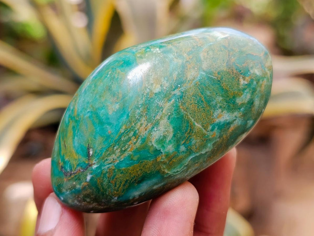 Polished Verdite Palm Stones x 24 From Zimbabwe - Toprock Gemstones and Minerals 