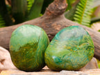 Polished Verdite Palm Stones x 24 From Zimbabwe - Toprock Gemstones and Minerals 