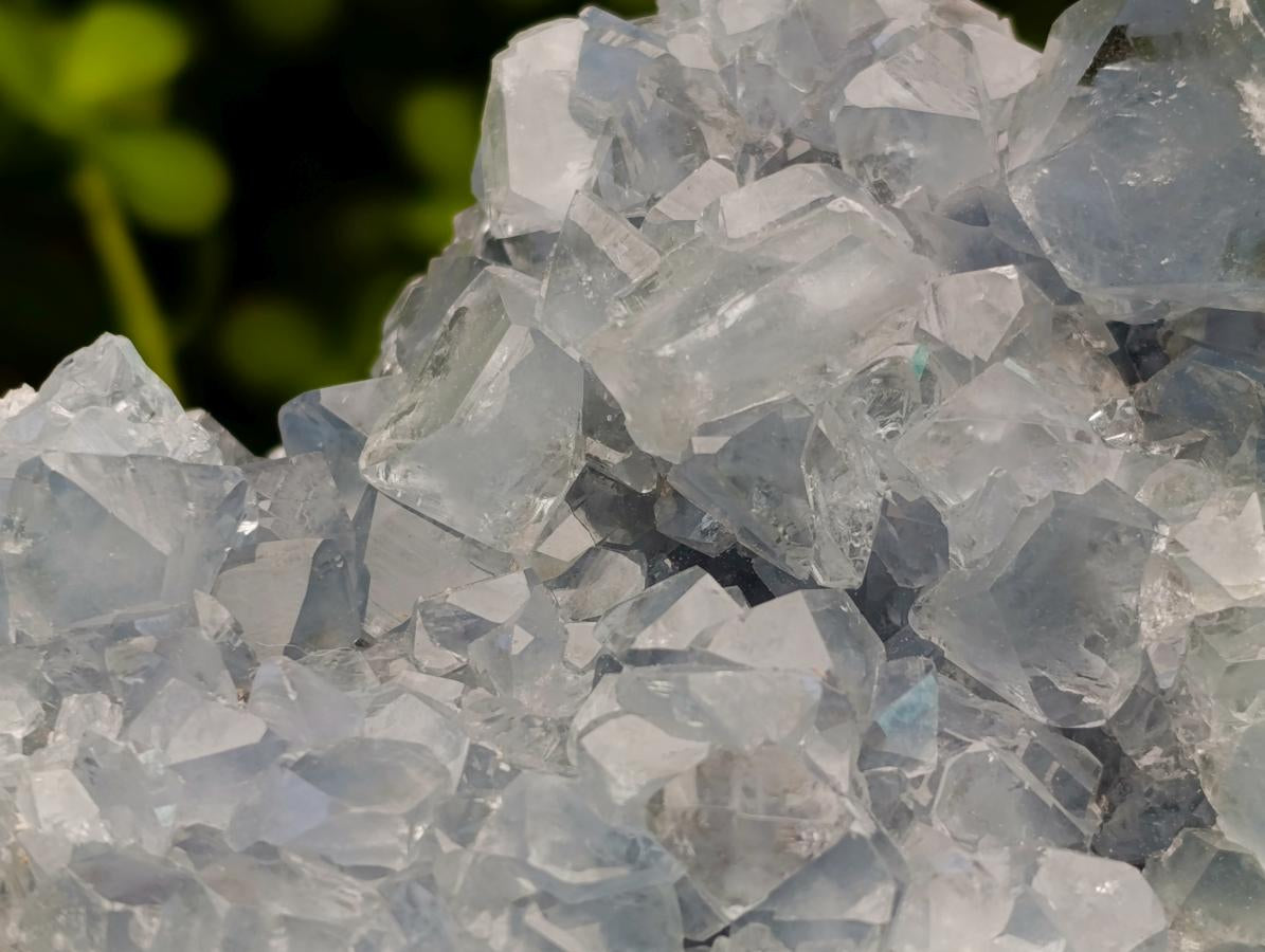 Natural Blue Celestite Cluster Specimens x 2 From Sakoany, Madagascar - Toprock Gemstones and Minerals 