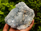 Natural Blue Celestite Cluster Specimens x 2 From Sakoany, Madagascar - Toprock Gemstones and Minerals 