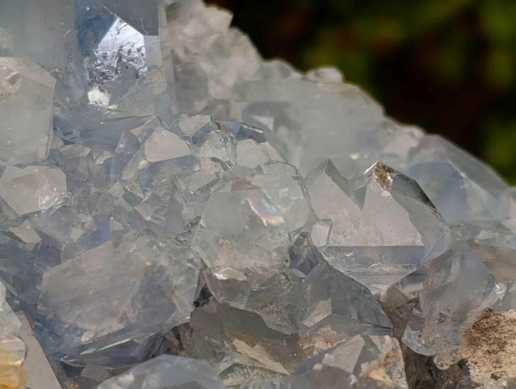 Natural Blue Celestite Cluster Specimens x 2 From Sakoany, Madagascar - Toprock Gemstones and Minerals 