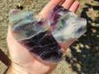 Polished Watermelon Fluorite Slices x 6 From Uis, Namibia - Toprock Gemstones and Minerals 