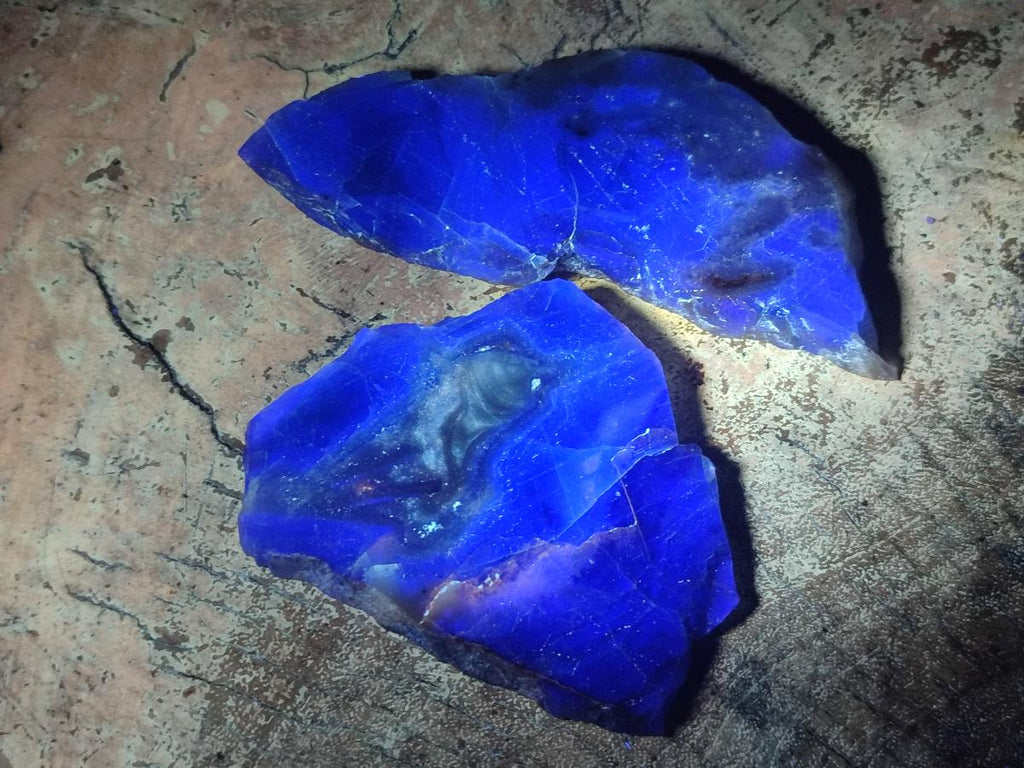 Polished Watermelon Fluorite Slices x 6 From Uis, Namibia - Toprock Gemstones and Minerals 