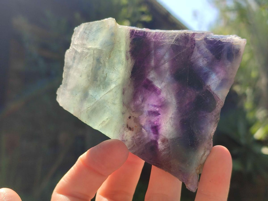 Polished Watermelon Fluorite Slices x 6 From Uis, Namibia - Toprock Gemstones and Minerals 