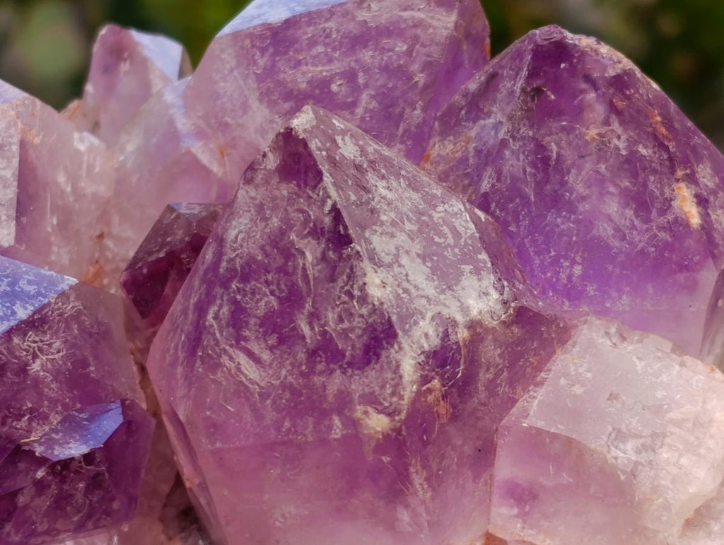 Polished Watermelon Fluorite Slices x 6 From Uis, Namibia - Toprock Gemstones and Minerals 