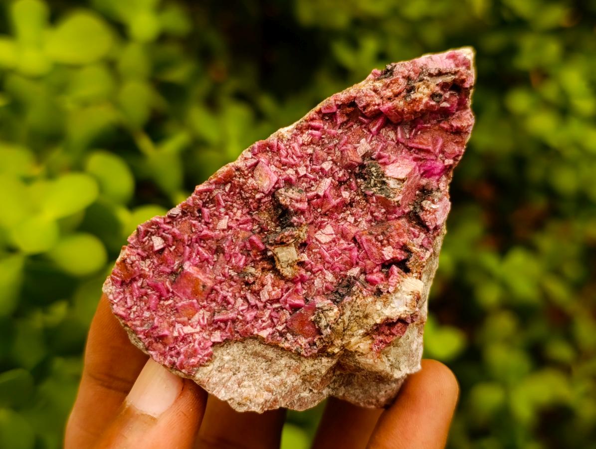 Natural Salrose Cobaltion Dolomite Specimens with Silky Malachite Crystals x 6 From Kakanda, Congo - Toprock Gemstones and Minerals 