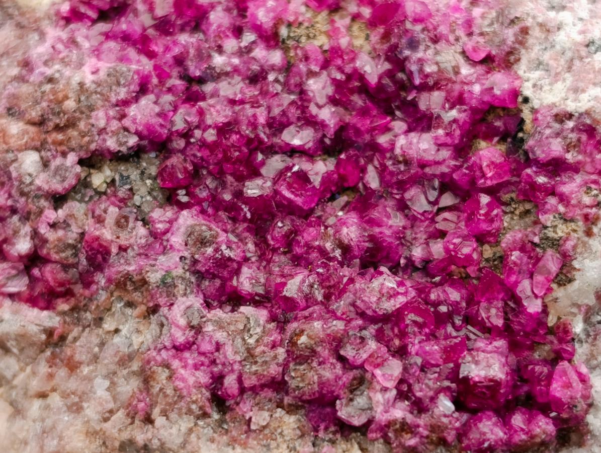 Natural Salrose Cobaltion Dolomite Specimens with Silky Malachite Crystals x 6 From Kakanda, Congo - Toprock Gemstones and Minerals 