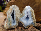 Natural Blue Lace Agate Specimens x 12 From Nsanje, Malawi