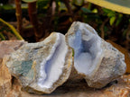 Natural Blue Lace Agate Specimens x 12 From Nsanje, Malawi