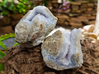 Natural Blue Lace Agate Specimens x 12 From Nsanje, Malawi