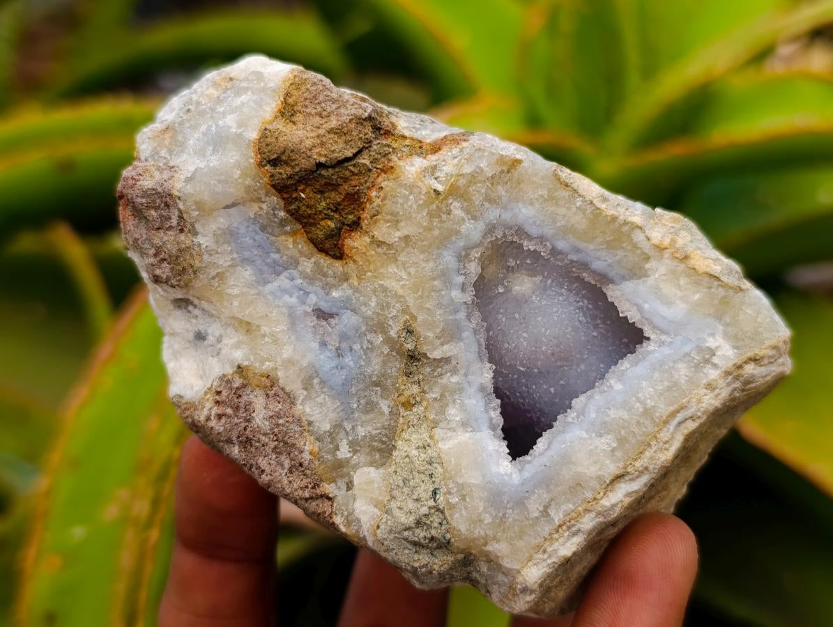 Natural Blue Lace Agate Specimens x 12 From Nsanje, Malawi