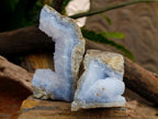 Natural Blue Lace Agate Specimens x 12 From Nsanje, Malawi