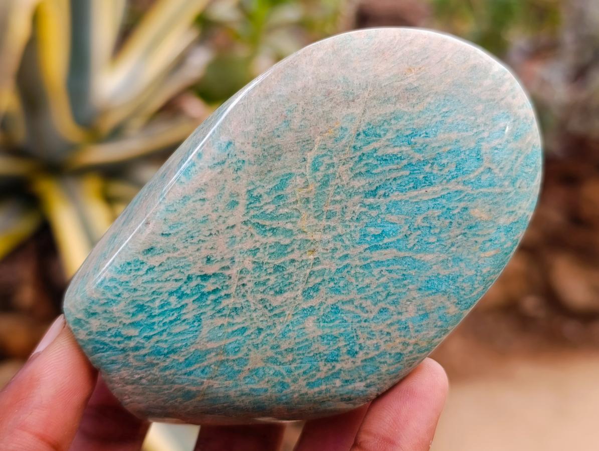Polished Amazonite Standing Free Forms x 12 From Zimbabwe
