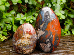 Polished Mixed Red Jasper Standing Free Forms x 4 From Madagascar