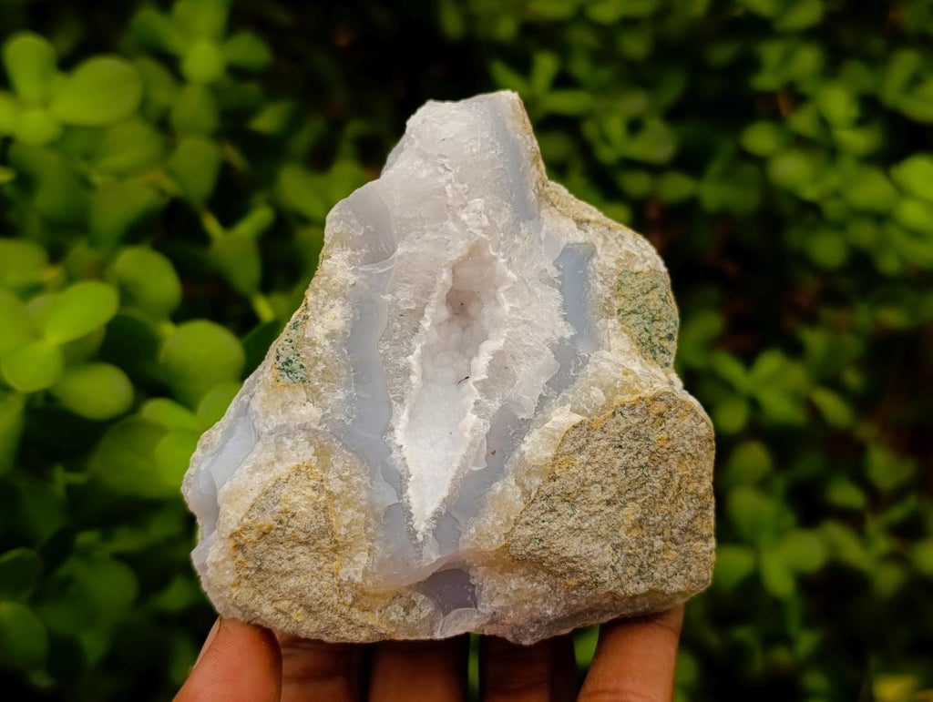 Natural Blue Lace Agate Geodes And Clusters Specimens x 6 From Nsanje, Malawi