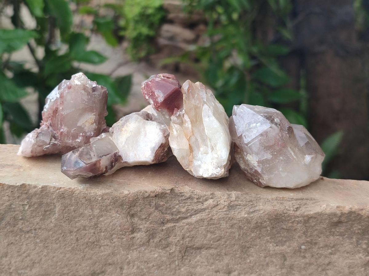 Natural Red Hematoid Quartz Crystals and Clusters x 24 From Karoi, Zimbabwe - Toprock Gemstones and Minerals 