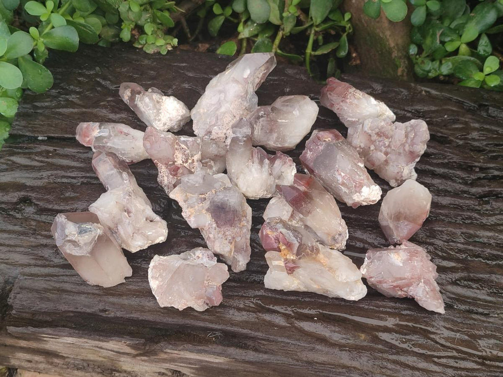 Natural Red Hematoid Quartz Crystals and Clusters x 24 From Karoi, Zimbabwe - Toprock Gemstones and Minerals 