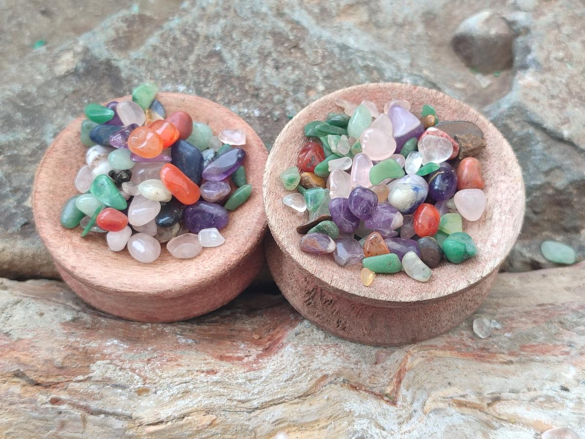 Polished Mixed Tumbled Stone Chips 1kg Lot x 6 From Southern Africa - Toprock Gemstones and Minerals 