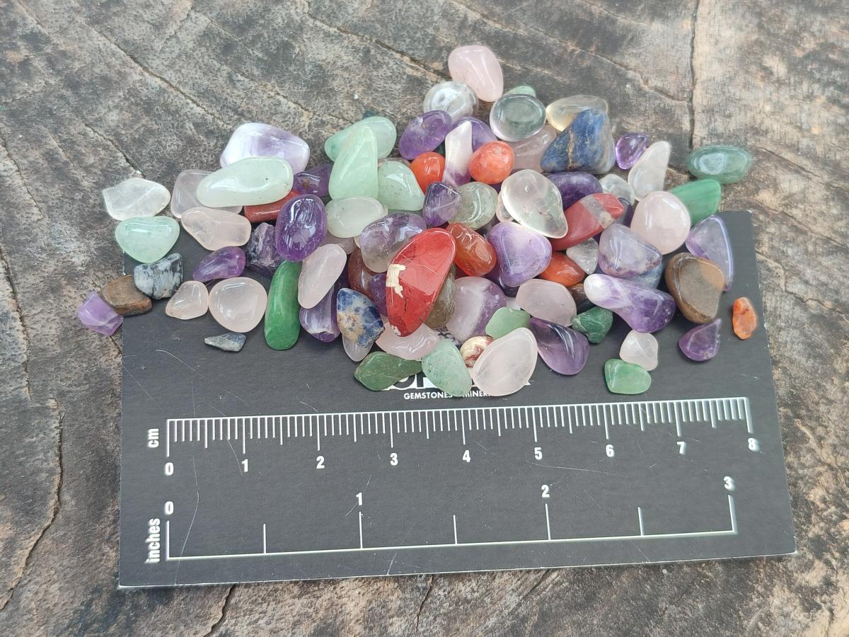 Polished Mixed Tumbled Stone Chips 1kg Lot x 6 From Southern Africa - Toprock Gemstones and Minerals 