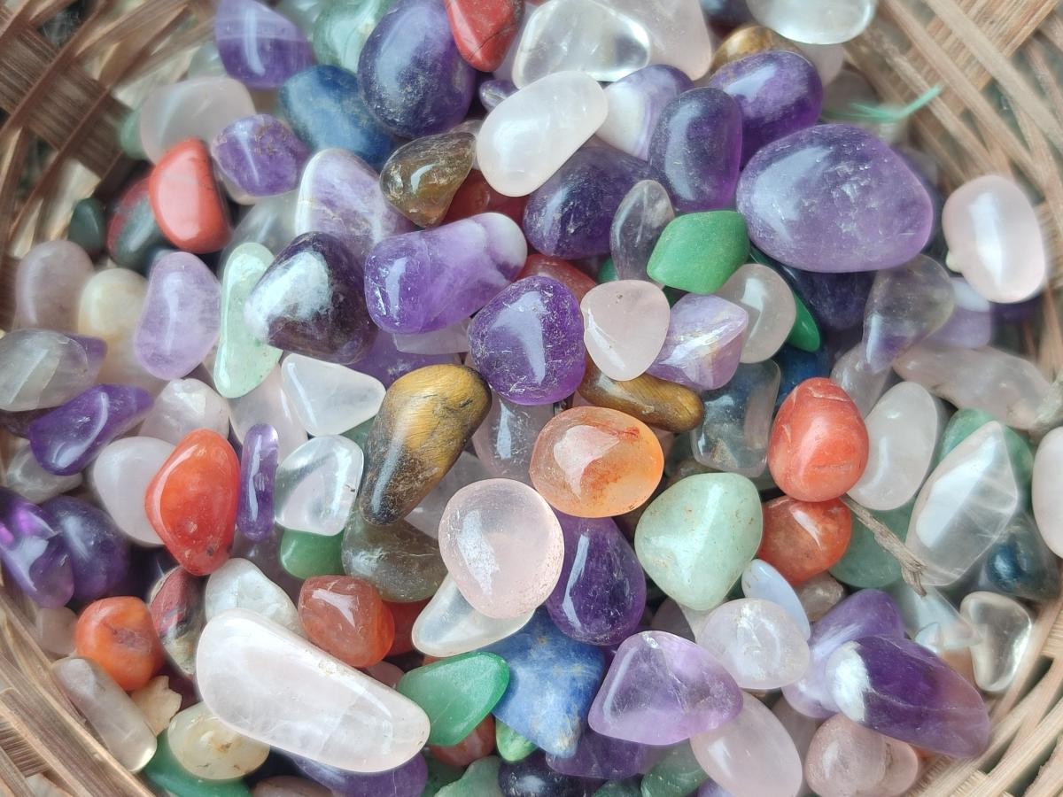 Polished Mixed Tumbled Stone Chips 1kg Lot x 6 From Southern Africa - Toprock Gemstones and Minerals 