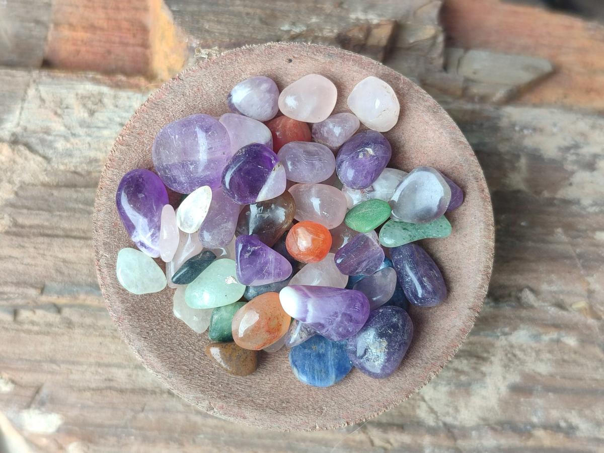 Polished Mixed Tumbled Stone Chips 1kg Lot x 6 From Southern Africa - Toprock Gemstones and Minerals 